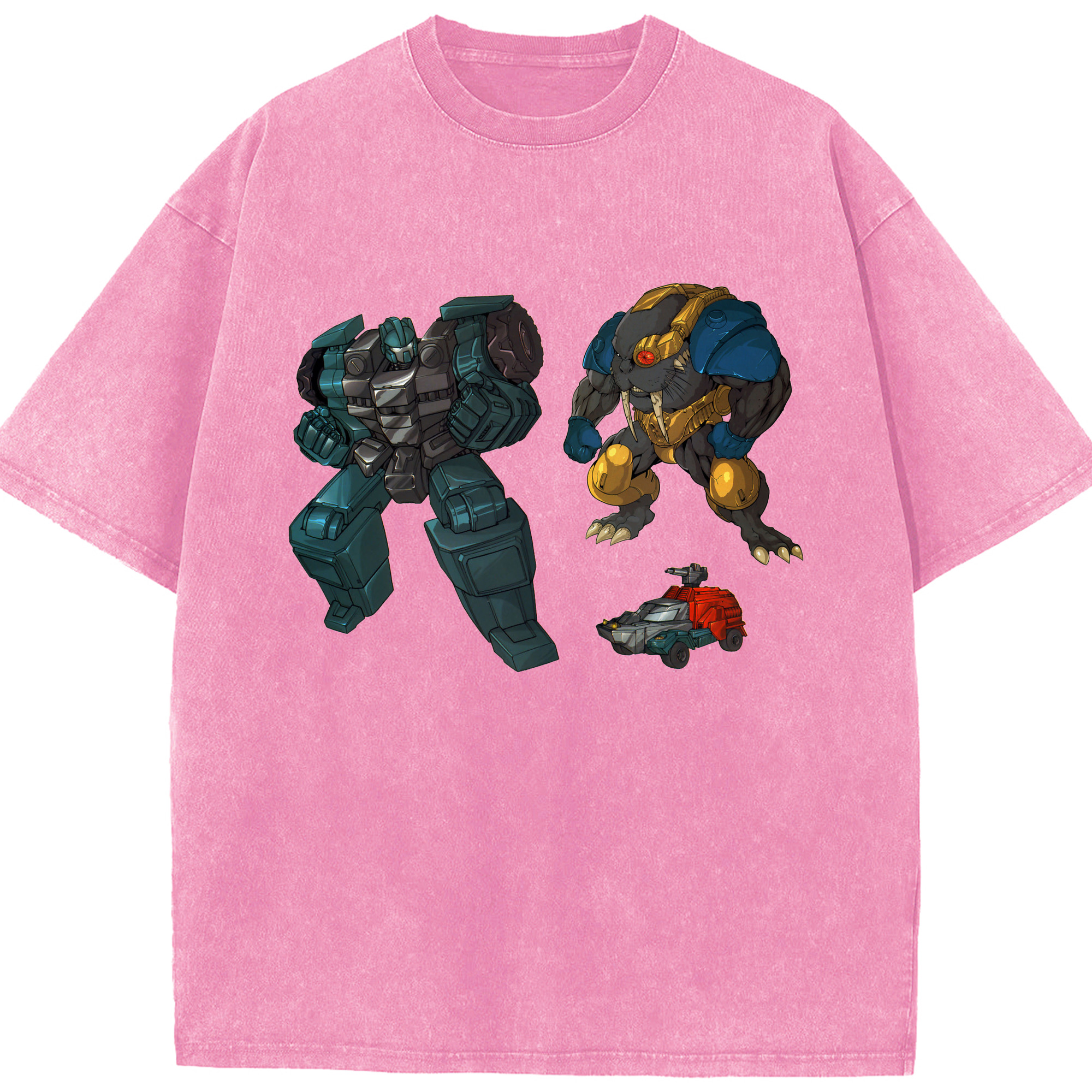 （画像用）  綿100% ヴィンテージ風 半袖Tシャツ（フロントプリント）